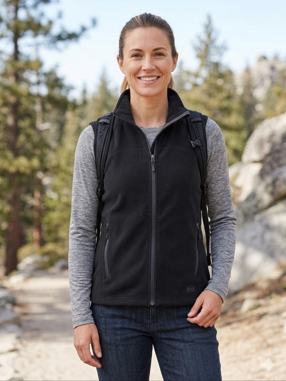 REI Co-op Women's Full-Zip Fleece Vest. While (785620)